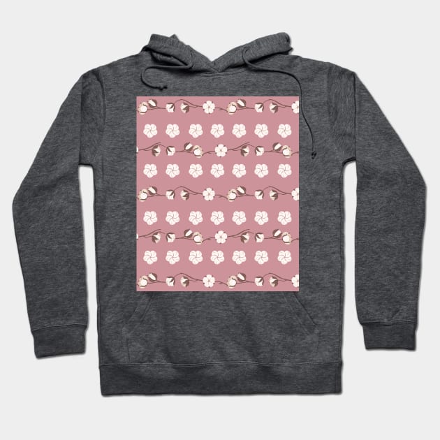 Blooming cotton flower 2 Hoodie by SkyisBright